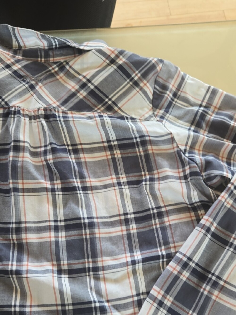 Kuhl Women's Plaid Button-Down Shirt in White, Blue, Brown - Picture 13 of 13